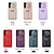baratos Capa Samsung-telefone Capinha Para S23 S22 S21 FE S21 Ultra Plus A14 A34 A54 A53 A13 S20 Capa traseira Com Suporte com cordão com pulseira Retro TPU Couro PU