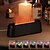 cheap Humidifiers &amp; Dehumidifiers-Colorful Flame Fire Diffuser Humidifier Essential Oil Aromatherapy Diffuser with Remote Control 300ml Large Ultra-Quiet Aroma Diffusers 7 Colors
