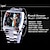 economico Orologi meccanici-JARAGAR 569 Orologio Meccanico Automatico da Uomo Moda Design Retro Quadrante Quadrato Data Settimana Impermeabile Cinturino in Acciaio Tempo Libero Orologio