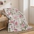 cheap Blankets &amp; Throws-Flower Blanket Soft and Cozy Throw Blanket Featuring Delicate Daisy Design Perfect for Adding Comfort and Charm to Your Bedroom or Living Room Decor