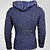 preiswerte Herrenpullover-Herren Pullover Strickpullover Gerippt Stricken Standard Halfzip Troyer Strick Farbblock Mit Kapuze Modisch Basic Freizeitskleidung Verabredung Bekleidung Herbst Winter Schwarz Gelb S M L