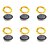 abordables Lumières de cordes solaires-Lot de 6 guirlandes lumineuses solaires à LED de 2 m, 20 lampes de jardin à LED pour Noël, mariage et décoration extérieure, blanc chaud, blanc, violet, rose, rouge, vert, bleu et rouge