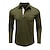 preiswerte Klassisches Poloshirt für Herren-100% Baumwolle Herren Poloshirt Golf Polo formelle Arbeit klassisch Langarm Farbblock Knopf Sommer Frühling &amp;Herbst Armee grün dunkelgrau schwarz burgunder marineblau Poloshirt