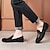 levne Neformální-pánské tmavě modré sametové mokasíny se zlatou výšivkou - elegantní slip-on boty na formální akce a večírky