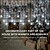 abordables Lumières de Noël-Guirlande lumineuse à LED flocon de neige de Noël 3,5 m 96 LED, 8 modes, guirlande lumineuse à glaçons pour Noël intérieur/extérieur, fête &amp;décoration d&#039;intérieur prise ue/ua/au/uk