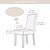 abordables Funda para silla de comedor-2 fundas para silla de comedor color burdeos, repelente al agua, elásticas, fundas para asiento de silla de licra con protector inferior elástico para comedor, ceremonia de boda, duraderas y lavables