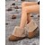 baratos Botas de neve e inverno-botas de inverno femininas forradas com pele sintética – calor aconchegante e estilo com punho de pelúcia e sola antiderrapante, ideais para passeios em climas frios