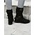 billige Slouch Boots-vintage brune slouchy ankelstøvletter for kvinner med spennestropper - perfekt for fritidsklær eller høstmote