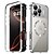 billige iPhone-etuier-telefon Etui Til iPhone 16 15 14 Pro Max 13 Pro Max Magnetisk adsorptionsetui Med Magsafe Med stativ Gennemsigtig Magnetisk Metal