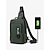 billige Herretasker-vandtæt crossbody sling bag til mænd med USB-opladningsport – udendørs rejseskuldertaske med multilommer