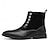 abordables Bottes de Costume-bottines à boutons en similicuir bicolore pour hommes – bottines de style victorien vintage pour occasions formelles et décontractées