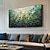 cheap Still Life Paintings-Handmade Original Nordic Minimalism Oil Painting On Canvas Contemporary Abstract Green Impasto Texture Wall Art for Home Decor With Stretched Frame/Without Inner Frame Painting