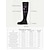 baratos Botas da moda-Botas femininas pretas de cano alto, extra largas, com fivela e zíper lateral – ajuste confortável para roupas casuais e do dia a dia