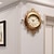 cheap Wall Accents-Large Vintage Wall Clock Silent Non Ticking Battery Operated Quartz Wall Clock Metal Wall Clocks Retro Wall Clock Court Style