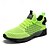 billige Herresneakers-neongrønne åndbare atletiske sneakers til mænd – letvægts løbesko i mesh med polstret sål