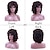 cheap Black &amp; African Wigs-Curly Wigs for Black Women Soft Short Curly Wig with Bangs Afro Loose Curls Heat Resistant Synthetic Wig for Women