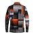 baratos Polo Masculino Color Block-Homens Xadrez Camisas Polo Camisas Polos de Golfe Manga Longa Camisas polo Colarinho Business casual Formal Férias Dia a Dia Roupas para Lazer Impressão 3D Botões Primavera Outono &amp; inverno Preto