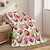 cheap Blankets &amp; Throws-Flower Blanket Soft and Cozy Throw Blanket Featuring Delicate Daisy Design Perfect for Adding Comfort and Charm to Your Bedroom or Living Room Decor