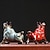 economico Statue-statuetta cinese feng shui in ceramica raffigurante un toro - statua di bufalo che attrae prosperità e ricchezza, decorazione per scrivania da ufficio, artigianato con animali dello zodiaco, oggetto
