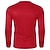 cheap Running Tee &amp; Tank Tops-Men&#039;s Compression Shirt Athletic Shirt Gym Shirt Fitness Shirt Padded Compression Shirt Long Sleeve Tee Tshirt Casual Athleisure Color Block Quick Dry Soft Breathable Gym Workout Walking Jogging