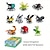 abordables Jouets de construction-Blocs de construction d'insectes modèle d'insecte différents petits insectes blocs de construction jouet abeille coccinelle pour garçon/fille jouets pour enfants cadeau de Pâques cadeau d'Halloween