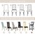 abordables Funda para silla de comedor-2 fundas para silla de comedor color burdeos, repelente al agua, elásticas, fundas para asiento de silla de licra con protector inferior elástico para comedor, ceremonia de boda, duraderas y lavables