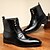 abordables Bottes habillées-bottines vintage en similicuir marron pour hommes - design classique à lacets avec finition polie pour une tenue formelle et décontractée