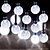 billige Soldrevet-led globe solcellelys, 10m/20m/30m/50m udendørs vandtætte akryllys med fjernbetjening, plug-in til juleferie, fest, &amp;amp; haveindretning eu/us stik