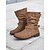 billige Slouch Boots-vintage brune slouchy ankelstøvletter for kvinner med spennestropper - perfekt for fritidsklær eller høstmote