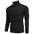 economico maglione pullover da uomo-Per uomo Pullover Maglione Maglione lavorato a maglia Maglione a collo alto da uomo A coste Maglia Standard Lavorato a maglia Liscio A collo alto Di tendenza Informale Da tutti i giorni Appuntamento