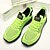 billige Herresneakers-neongrønne åndbare atletiske sneakers til mænd – letvægts løbesko i mesh med polstret sål