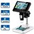 economico Cancelleria-Microscopio elettronico digitale USB con display LCD da 4,3&quot;, endoscopio, registrazione 1000x 2 megapixel con supporto a 8 LED per riparazione e saldatura