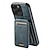 cheap iPhone Cases-Phone Case For iPhone 16 Pro Max Plus iPhone 15 Pro Max Plus iPhone 14 13 12 11 Pro Max Plus iPhone 14 Pro Max iPhone 13 12 11 Pro Max Back Cover with Stand Holder Magnetic Card Slot Retro TPU PC PU