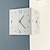 cheap Wall Accents-Wall Clock Double Sided Corner Wall Clock Battery Operated Wall Clocks 3D Silent Clock Wall Decor Sticker Non Ticking With Light