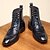 abordables Bottes habillées-bottines vintage en similicuir marron pour hommes - design classique à lacets avec finition polie pour une tenue formelle et décontractée