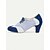 abordables Années 1950-chaussures oxford vintage à lacets en faux daim bicolore pour femmes – chaussures à talon carré vertes et bleu sarcelle d&#039;inspiration rétro pour une tenue décontractée et de bureau