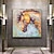cheap Animal Paintings-Cow Animals oil painting 100% Hand Painted Textured cow Painting Abstract colorful animal Oil Painting Wall Decoration cow painting for Living Room Office decoration Wall artwork