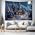 billige hengende juleteppe-juledekorasjoner hengende billedvev snø byvegg kunst xmas stor billedvev veggmaleri dekor fotografi bakteppe teppe gardin hjem soverom stue dekorasjon