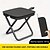 economico Attrezzi da campeggio, moschettoni e corde-sgabello pieghevole portatile - resistente forma ovale in fibra di carbonio con tasca con cerniera per attività ricreative all&#039;aperto/campeggio design leggero e compatto ideale per campeggiatori e