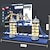 abordables Jouets de construction-Ensemble de Micro Blocs de Construction des Ponts Jumeaux 1900PCS - Jouets Modèles Architecturaux de Renommée Mondiale pour Enfants et Adultes Cadeau de Noël