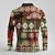 billige Mænd Color Block Polo-Herre Tribal Vaffel poloskjorter Golftrøje Langærmet Polo skjorter Skjorter med krave Årgang Afslappet Ferietøj Festtøj Knapper 3D-udskrivning Forår Efterår Vinter Sort Rød Blå
