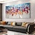 abordables Peintures fleurs/botaniques-peinture à l'huile peinte à la main peinture florale 3D couteau à palette fait à la main fleurs peinture à l'huile art mural grande peinture texturée blanche 3D peintures décoratives modernes