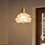 ieftine Lumini insulare-Plafon retro Lampă suspendată din sticlă în stil flori abajur din sticlă albă Lampă suspendată cu flori minimaliste din sticlă