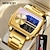 economico Orologi digitali-Orologio Digitale da Uomo SANDA Orologio da Polso Casual Moda Resistente agli Urti Luminosa Cronometro Orologio Alarm Clock Countdown Orologio in Pelle acciaio