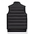 billige Herre Puffer Vest-Herre Puffer Vest Daglig Fritid Høst vinter Lomme Polyester Hold Varm Helfarge Glidelås Høy krage Normal Svart Mørk Marineblå Blå Kakifarget Vest