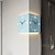 cheap Wall Accents-Wall Clock Double Sided Corner Wall Clock Battery Operated Wall Clocks 3D Silent Clock Wall Decor Sticker Non Ticking With Light