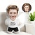 cheap Personalized Textiles-Custom Face Pillow Personalized Photo Humanoid Cushion Best Friend Custom Gift Ideas in Various Sizes with Insert Gift for Him/Her/Kid/Elderly Thanksgiving