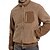 voordelige Fleece &amp; 3-in-1 Jassen-Voor heren Wandeljack Fleecejack voor wandelen Winter Buitenshuis Thermisch Warm Voering van fleece Fleece jacks Volledige rits Klimmen Kamperen / wandelen / grotten verkennen Reizen Donker kaki