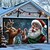 billige Julegarasjeportdeksler-juledørpynt garasjeportdeksel julenissen candy cane xmas outdoor banner stort bakteppe for feriehus veggdekorasjoner rudolph the red nosed reindeer