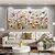 baratos Pinturas Florais/Botânicas-pintura a óleo pintada à mão 3d pintura floral artesanal espátula flores pintura a óleo arte de parede grande 3d branco texturizado pinturas decorativas modernas impressionismo abstrato pintura a óleo
